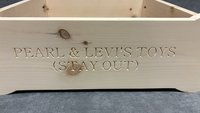 Dog Bone Toy Bin (Personalized for your fur-baby)