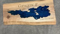 Small Custom Lake Live Edge Sign (Personalized)