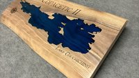 Small Custom Lake Live Edge Sign (Personalized)
