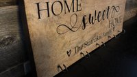 Key Chain Rack Home Sweet Home (Personalized)