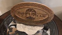 Tree of Life Narrow Oval Cribbage Board Game (Personalized)