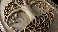 Personalized Tree of Life Cribbage Board (Spalted Maple)