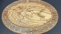 Personalized World Atlas Globe Cribbage Board: Explore the World of Card Games