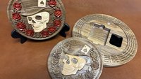 Skull & Roses Cribbage Board