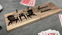 Muskoka / Adirondack Folding Travel Cribbage Board
