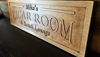 Cigar and Whisky Sign (Personalized)