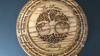 Tree of Life Cribbage Board Game: Fusion of Family, Elegance & Art