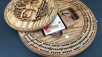 Tree of Life Cribbage Board Game: Fusion of Family, Elegance & Art