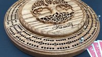 Tree of Life Cribbage Board Game: Fusion of Family, Elegance & Art