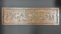 Cigar and Whisky Sign (Personalized)