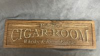 Cigar and Whisky Sign (Personalized)