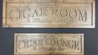 Cigar and Whisky Sign (Personalized)