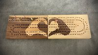 Heart Hands Folding Travel Cribbage Board