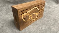 Eye Glasses Folding Travel Cribbage Board