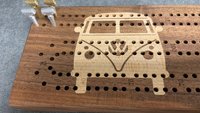 Westie Bus Folding Travel Cribbage Board