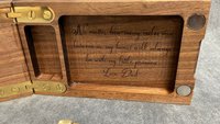 Heart Hands Folding Travel Cribbage Board