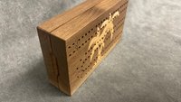 Palm Tree Folding Travel Cribbage Board