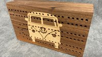Westie Bus Folding Travel Cribbage Board