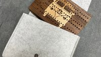 Eye Glasses Folding Travel Cribbage Board