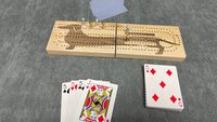 Wiener Dog (Mini Dachsund) Folding Travel Cribbage Board