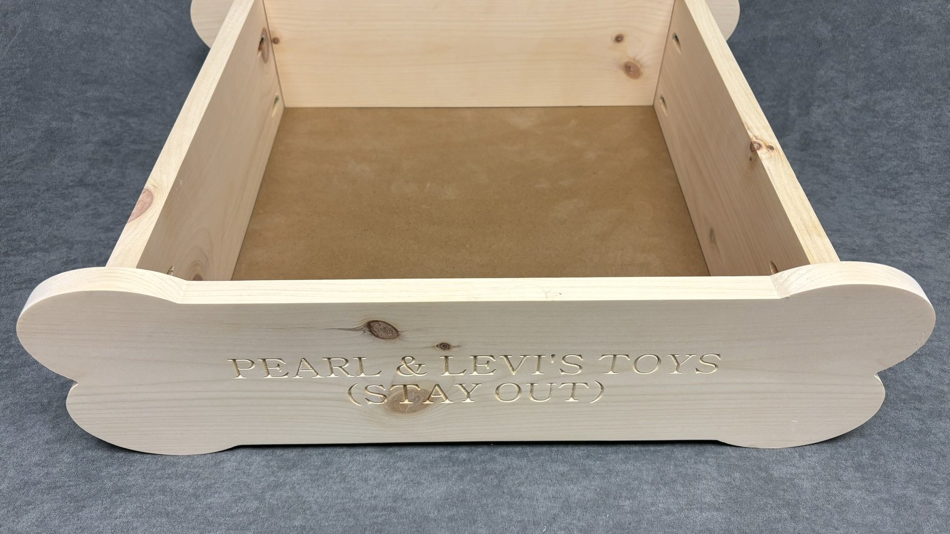 Dog Bone Toy Bin (Personalized for your fur-baby)