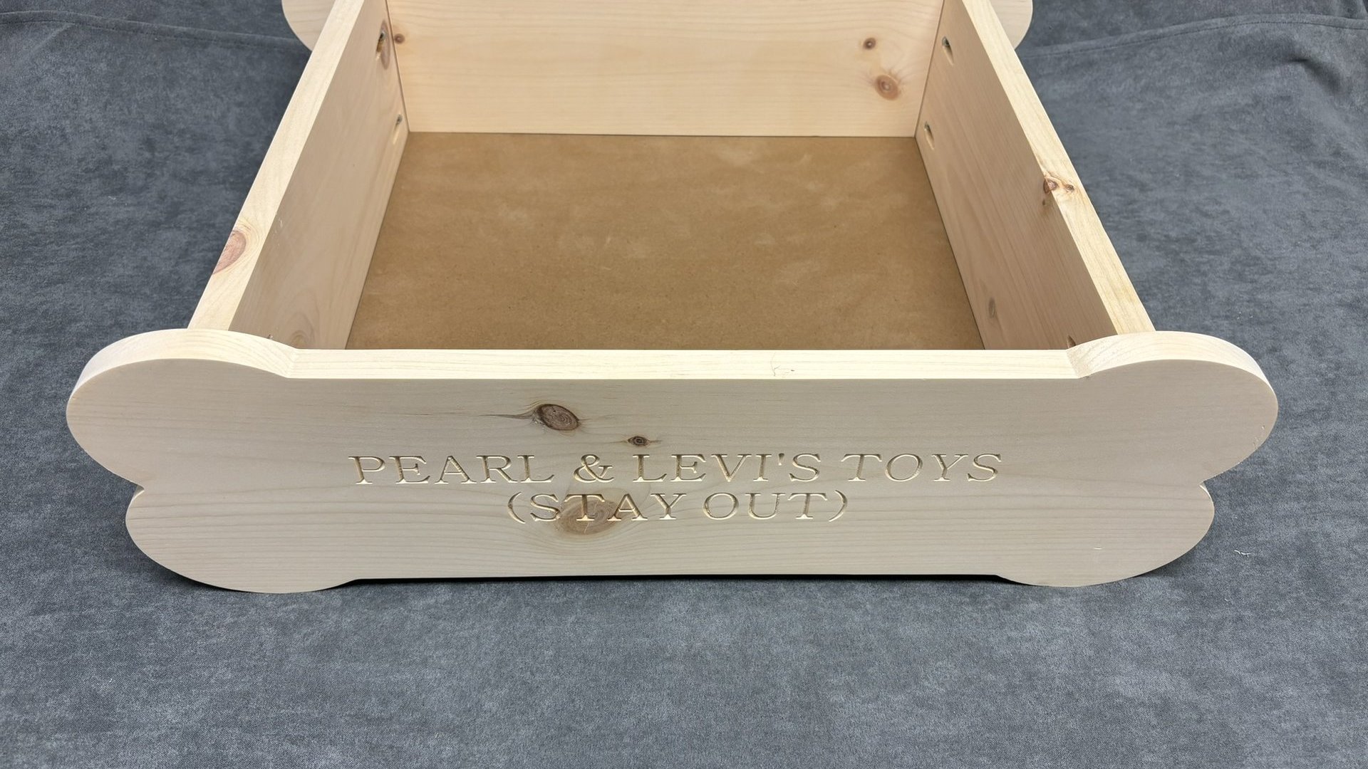 Dog Bone Toy Bin (Personalized for your fur-baby)
