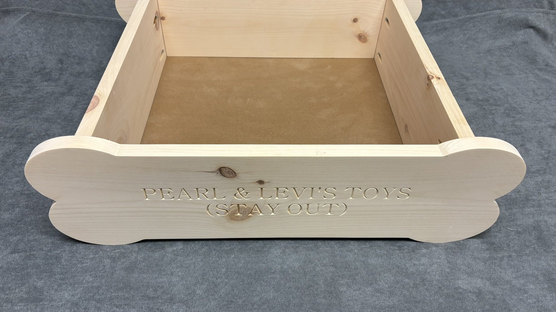 Dog Bone Toy Bin (Personalized for your fur-baby)