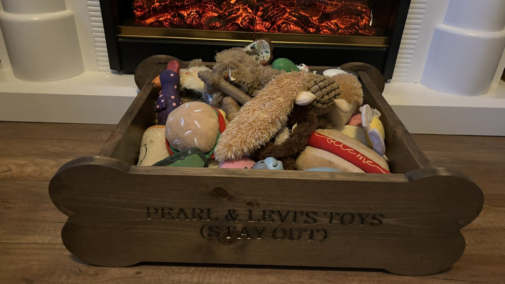Dog Bone Toy Bin (Personalized for your fur-baby)