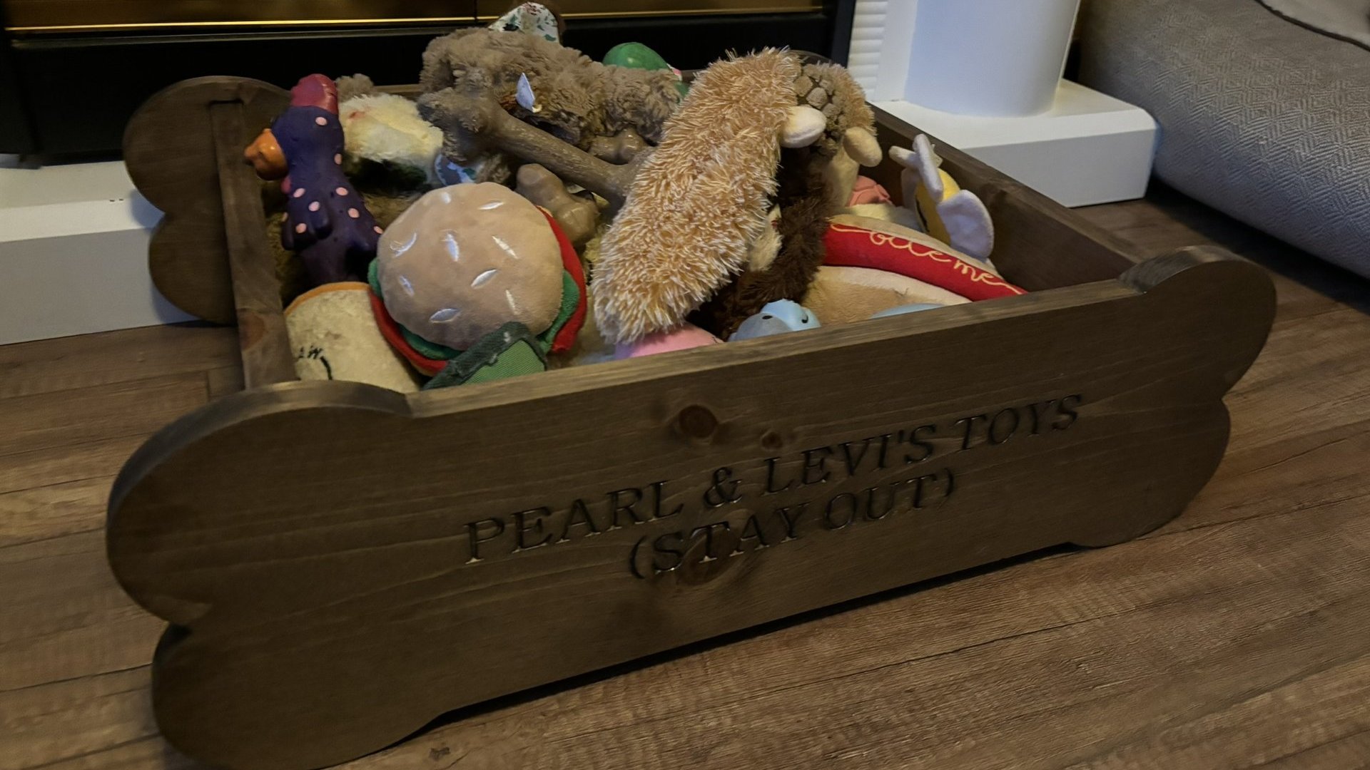 Dog Bone Toy Bin (Personalized for your fur-baby)