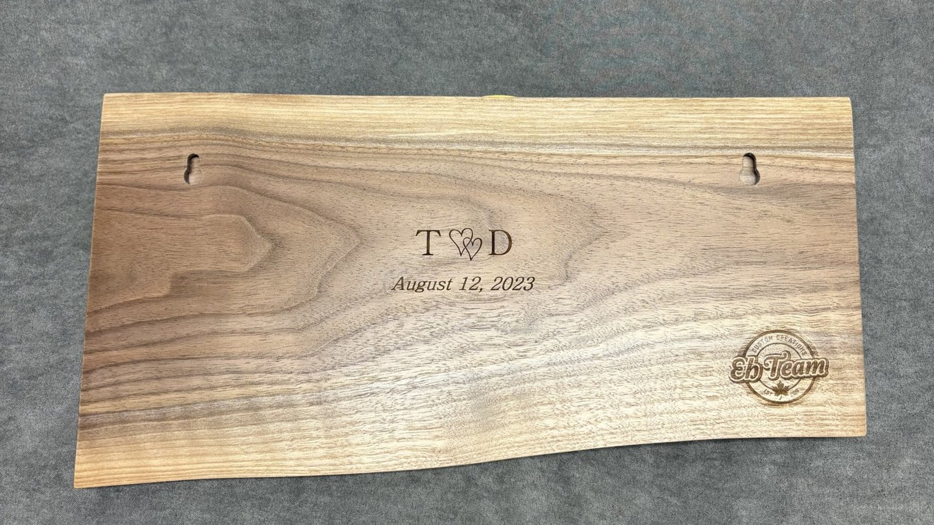Small Custom Lake Live Edge Sign (Personalized)