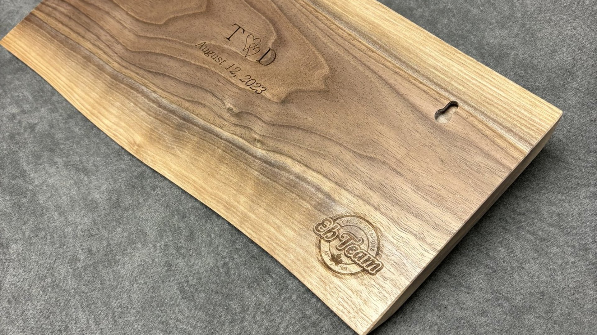 Small Custom Lake Live Edge Sign (Personalized)