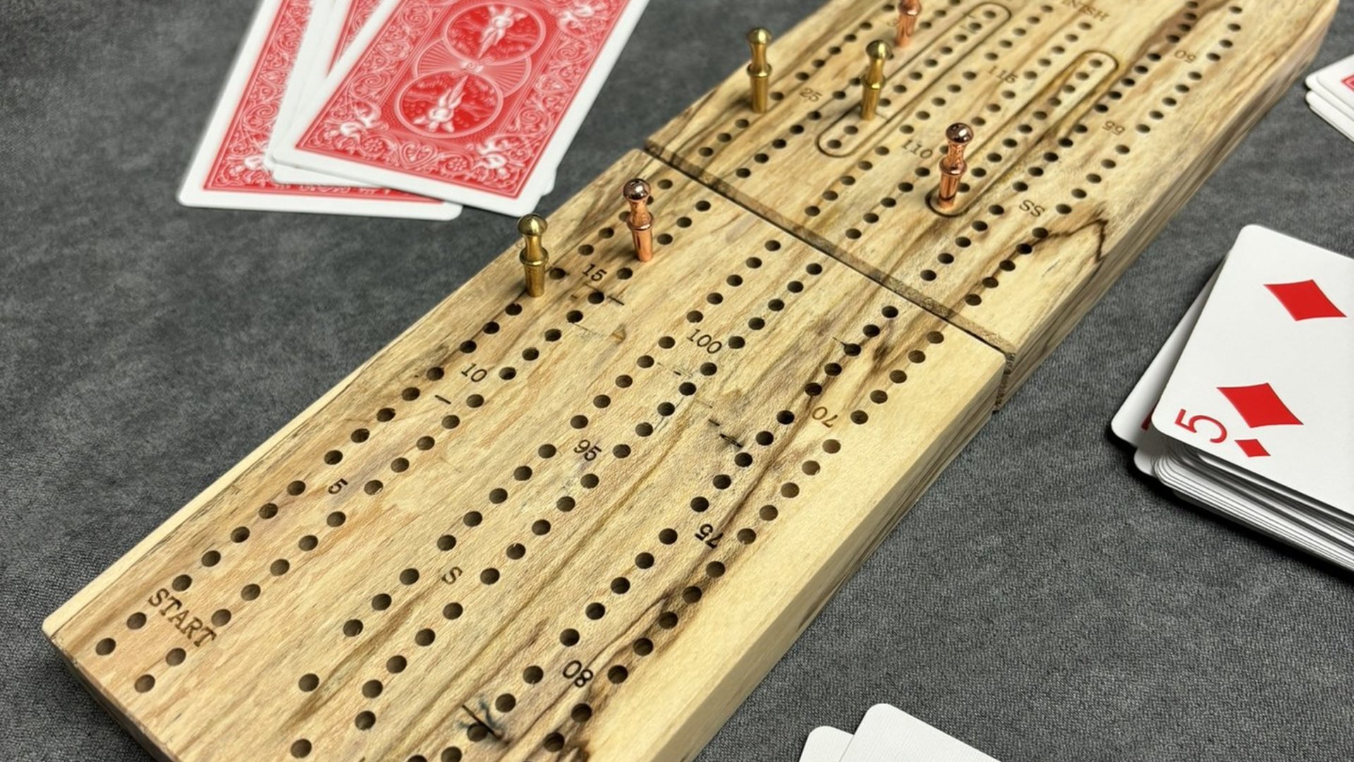 Folding Travel Cribbage Board