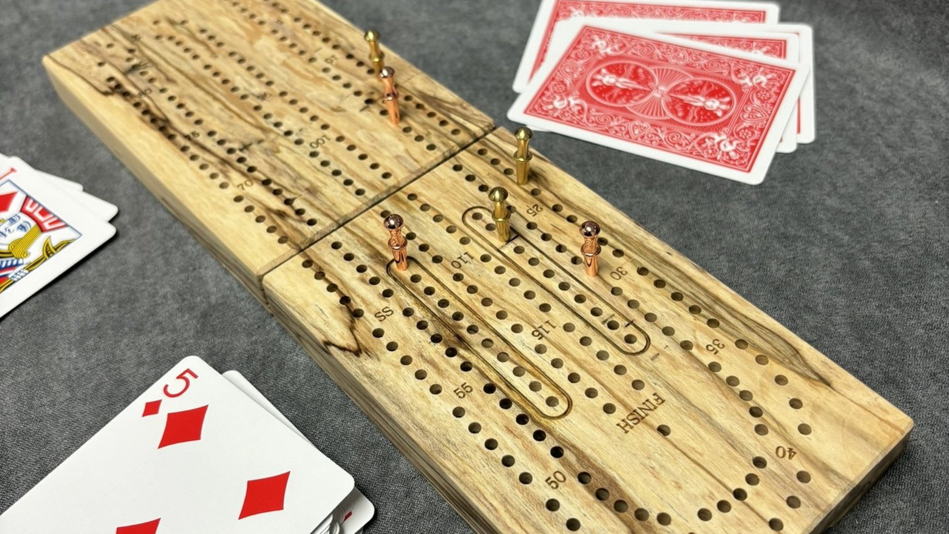 Folding Travel Cribbage Board