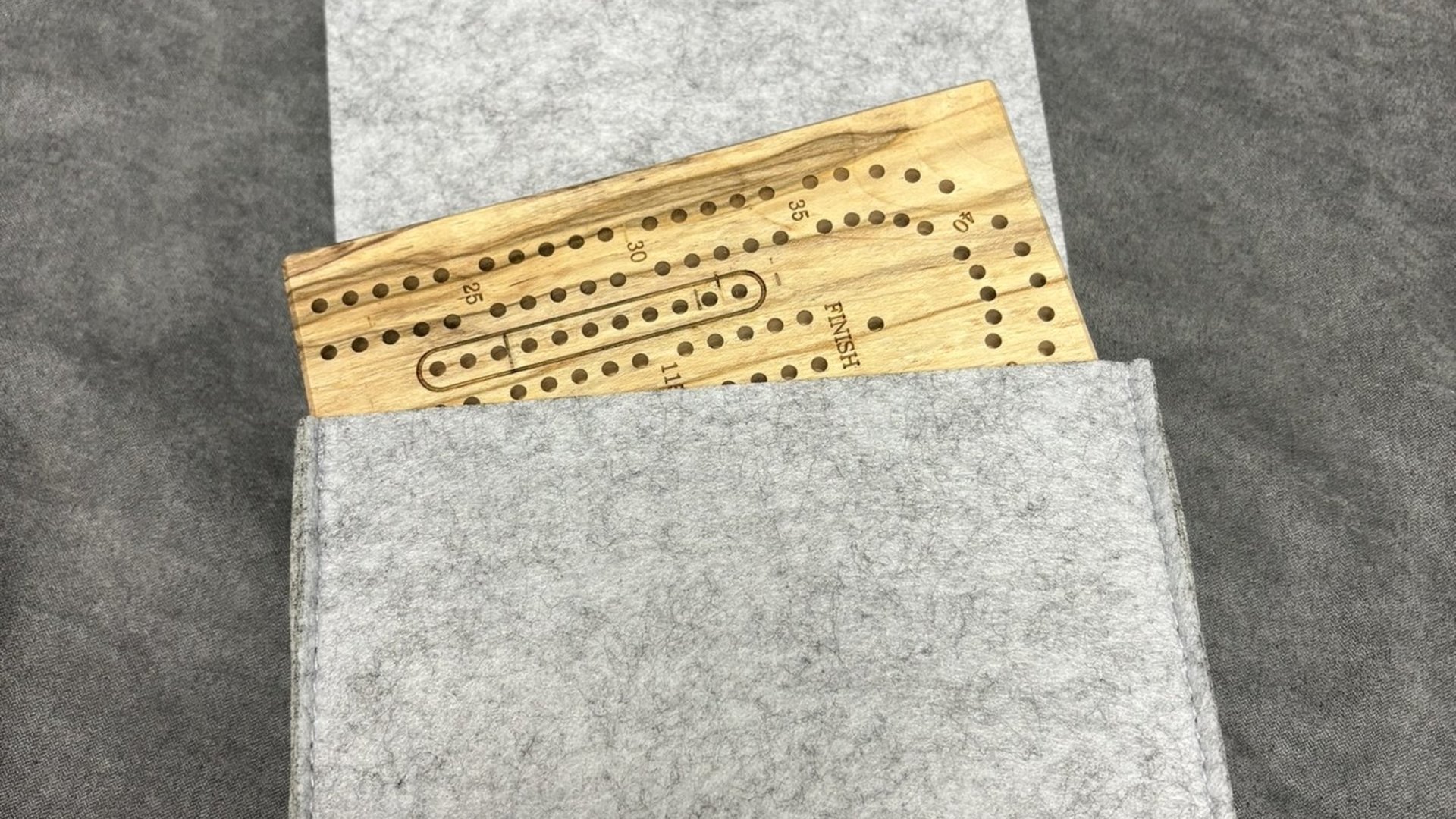 Folding Travel Cribbage Board
