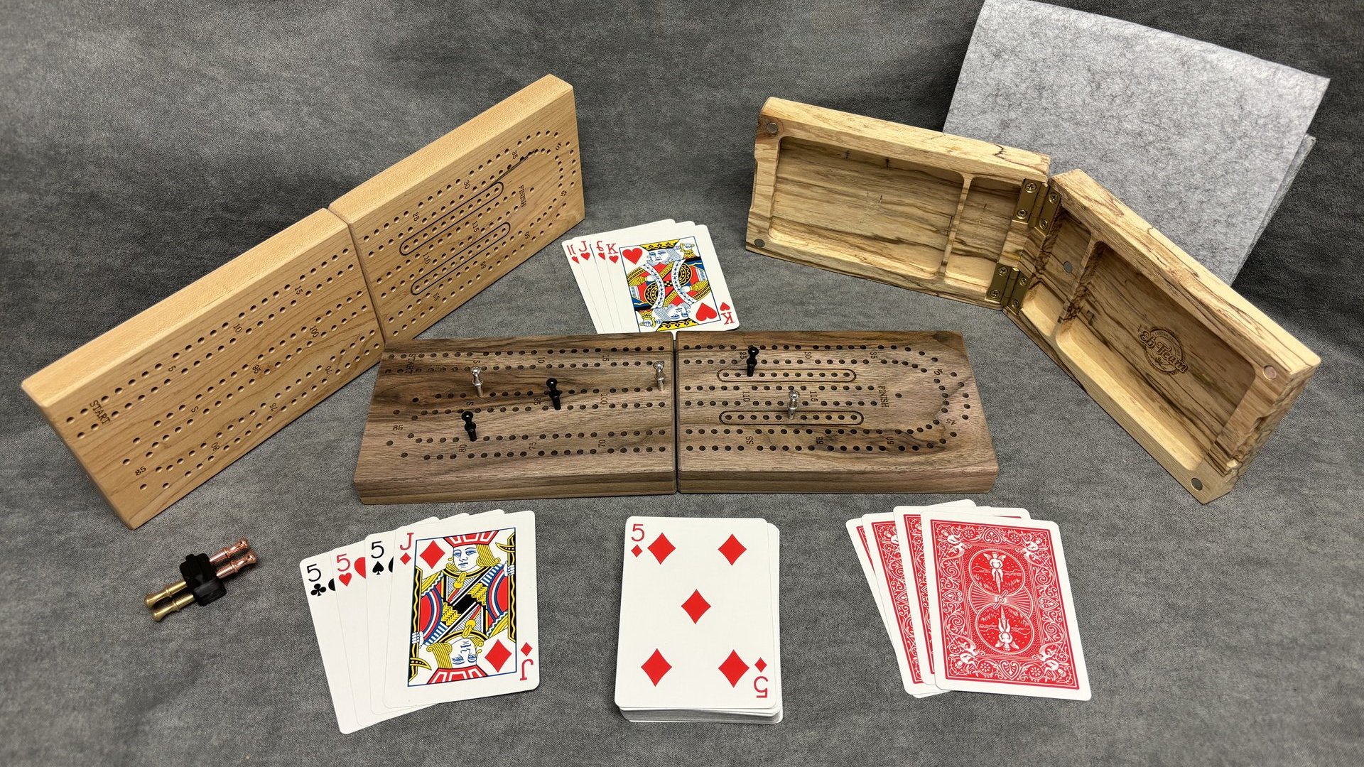 Folding Travel Cribbage Board