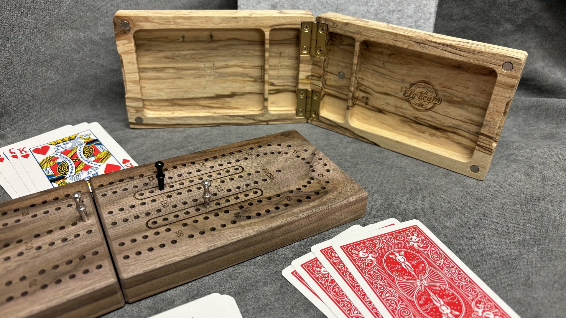Folding Travel Cribbage Board