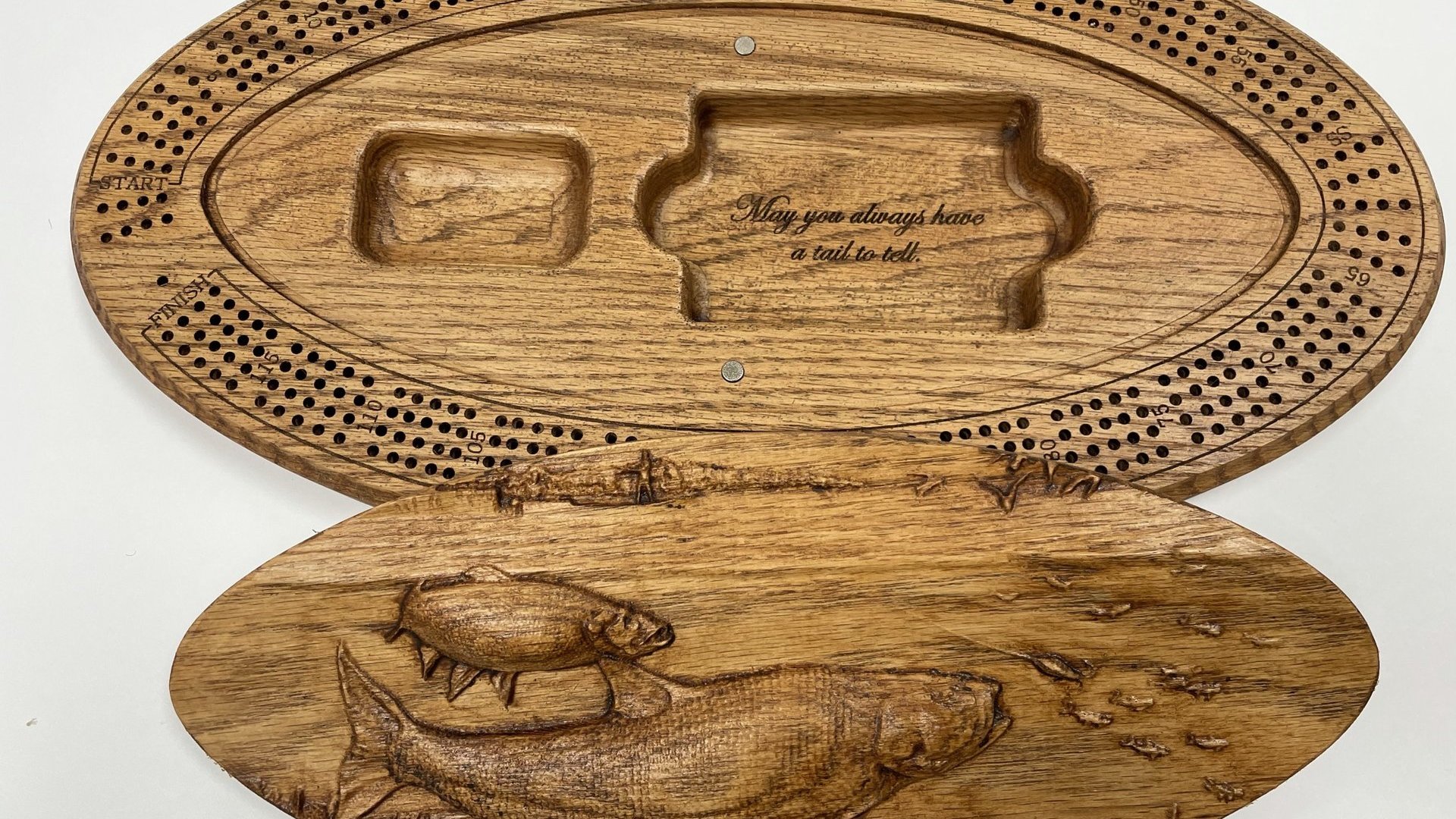 Fishing Cribbage Board:  The Ultimate Fishing-themed Cribbage Adventure