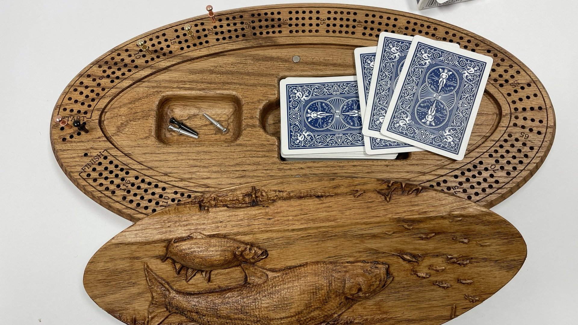 Fishing Cribbage Board:  The Ultimate Fishing-themed Cribbage Adventure