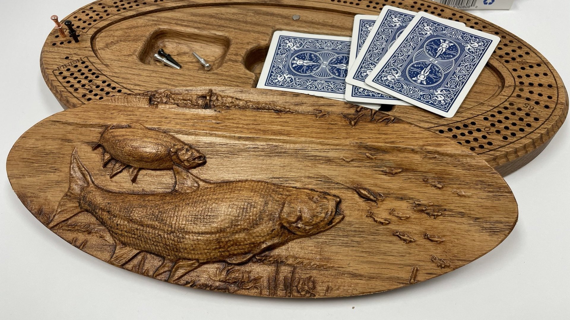 Fishing Cribbage Board:  The Ultimate Fishing-themed Cribbage Adventure