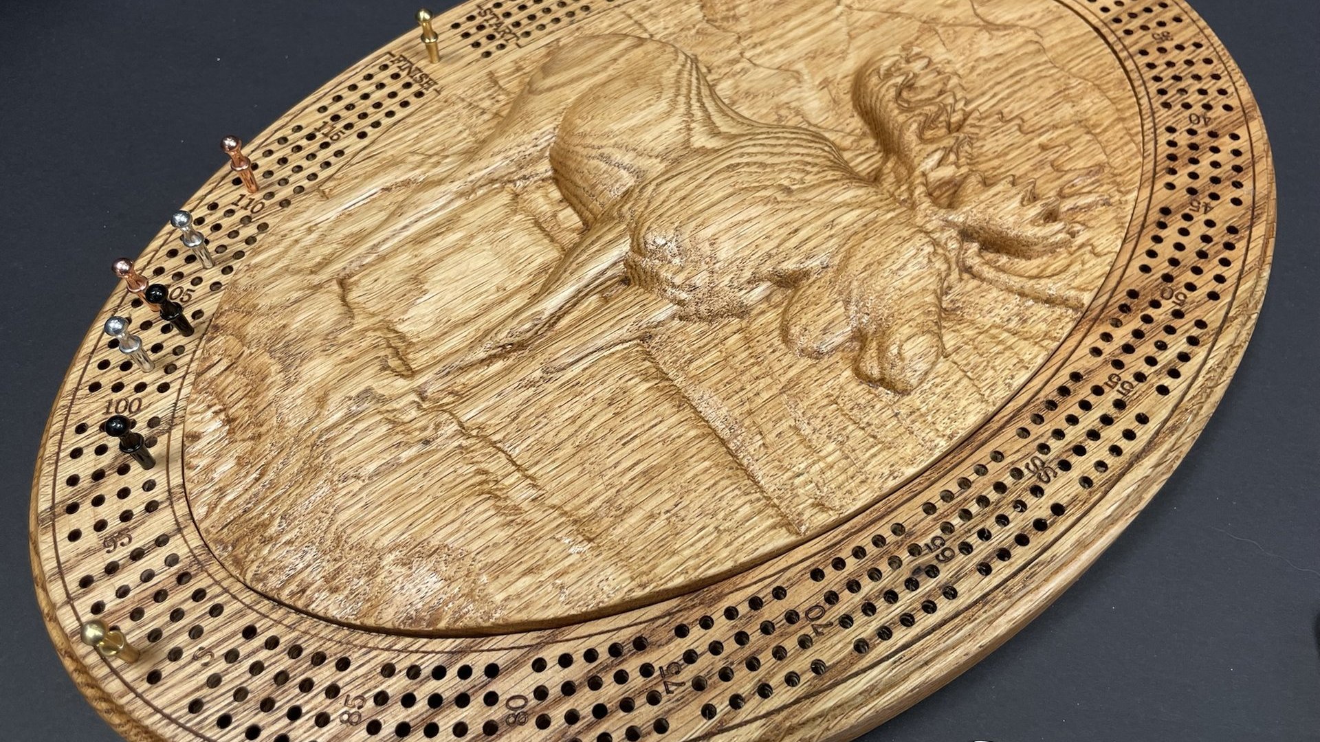 Moose Cribbage Board:  Elevating the Wilderness Lovers Game Nights