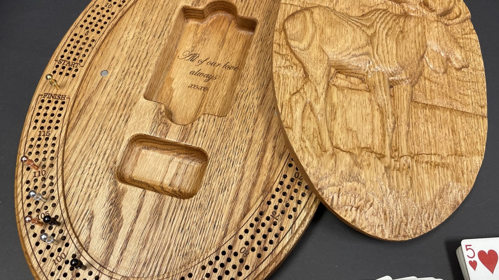 Moose Cribbage Board:  Elevating the Wilderness Lovers Game Nights