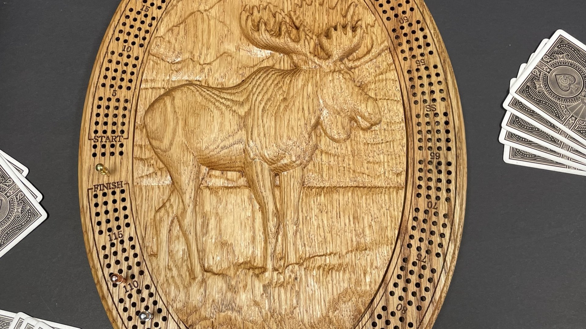 Moose Cribbage Board:  Elevating the Wilderness Lovers Game Nights