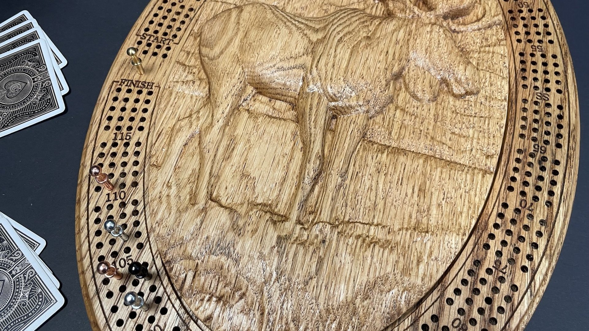 Moose Cribbage Board:  Elevating the Wilderness Lovers Game Nights