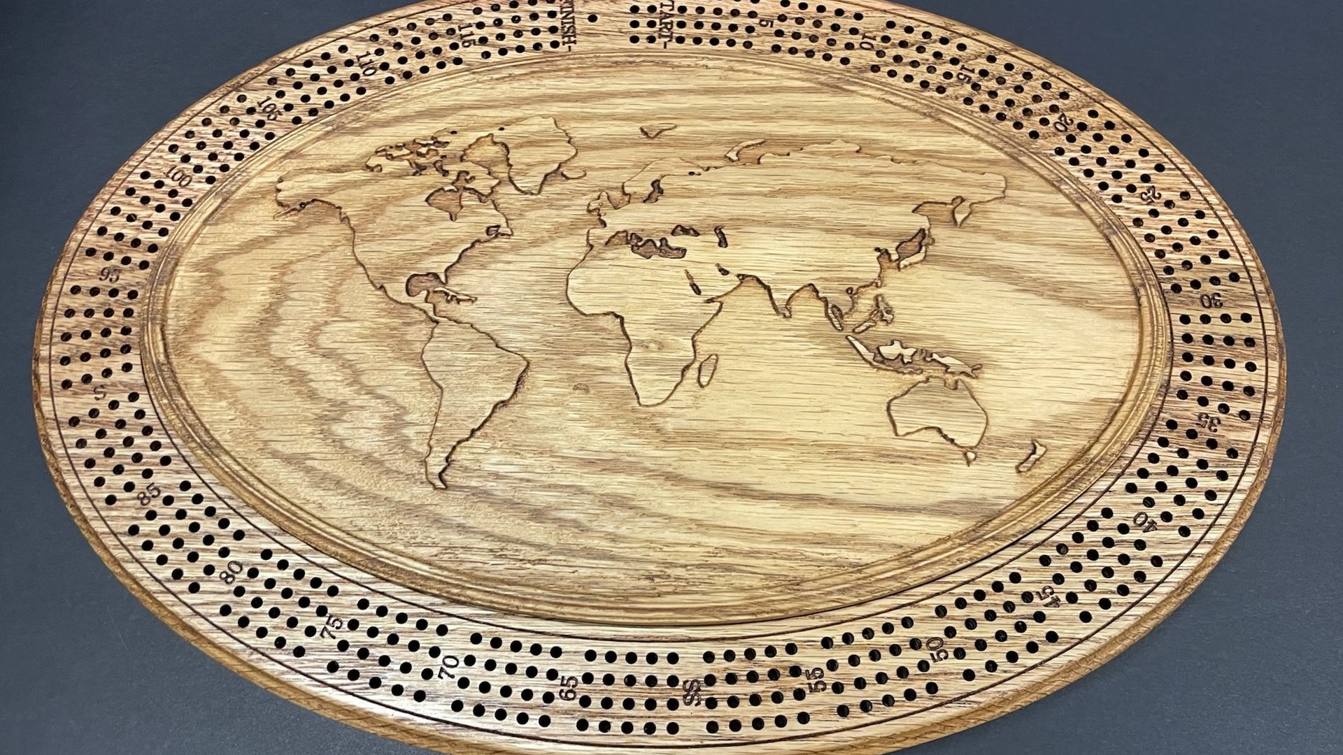 Personalized World Atlas Globe Cribbage Board: Explore the World of Card Games
