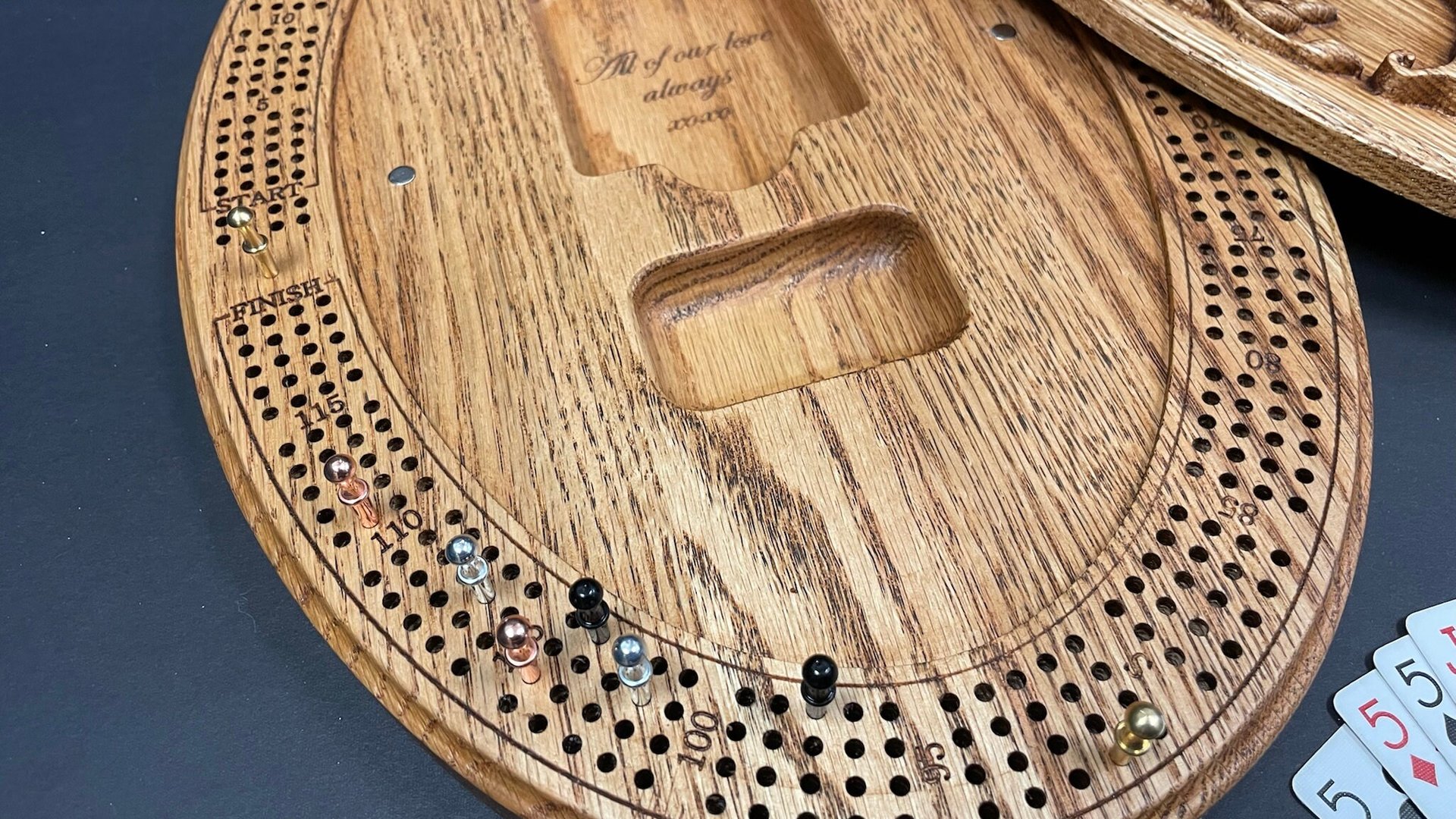Personalized Tree of Life Cribbage Board: Elevate Your Game Nights