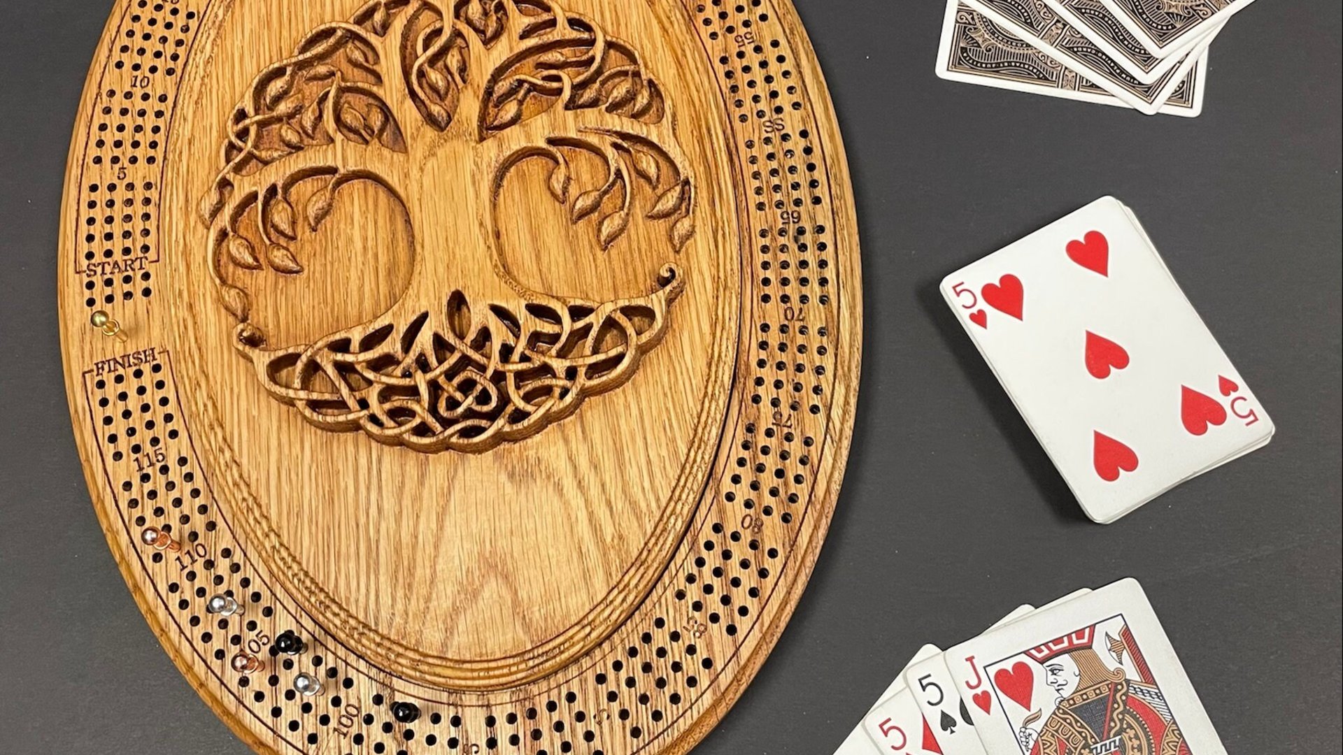 Personalized Tree of Life Cribbage Board: Elevate Your Game Nights