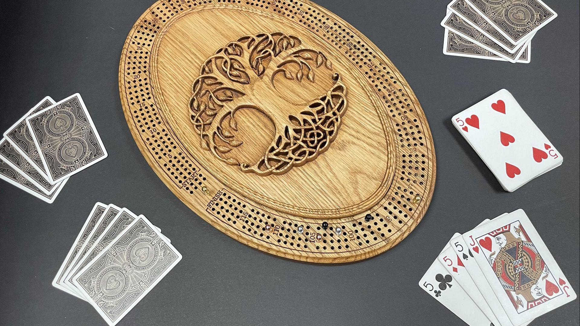 Personalized Tree of Life Cribbage Board: Elevate Your Game Nights