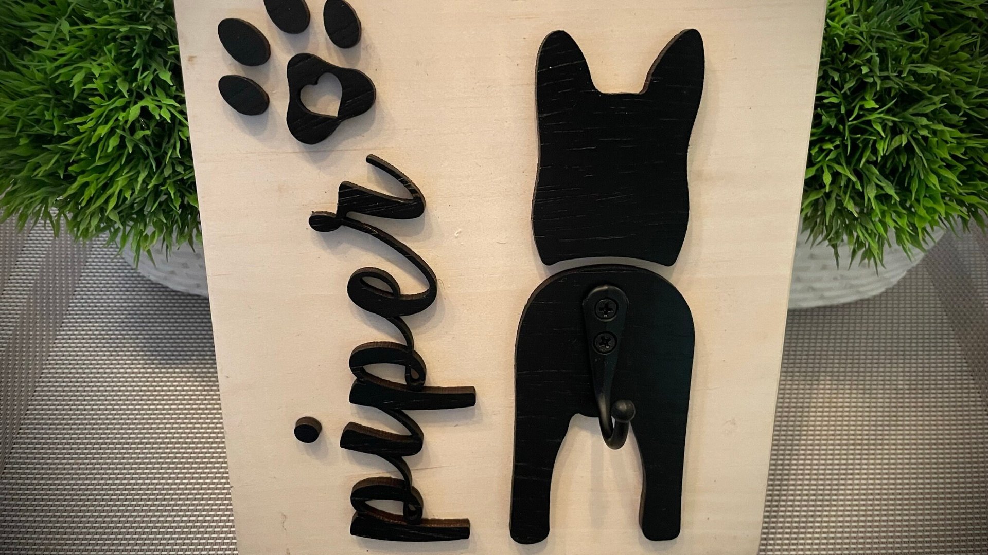 Dog Leash / Lead Hanger (Personalized for your fur-baby)