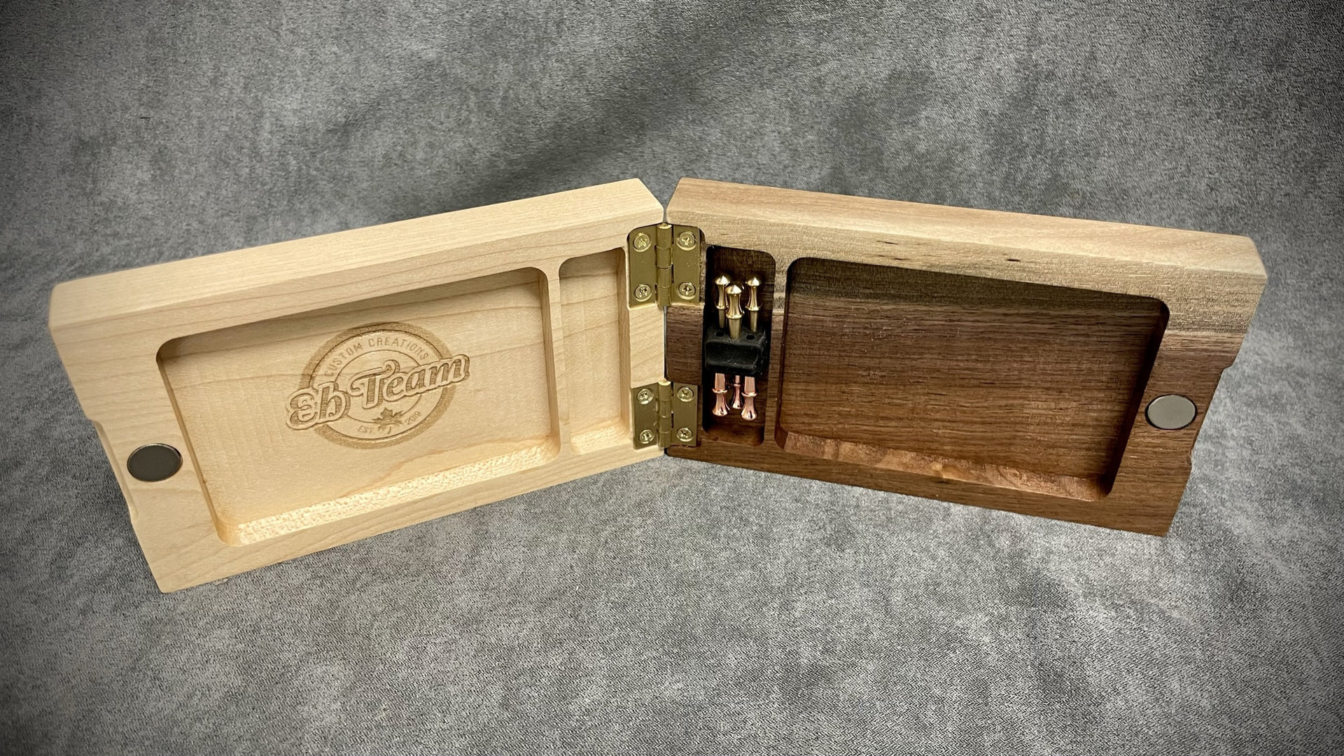 Heart Hands Folding Travel Cribbage Board
