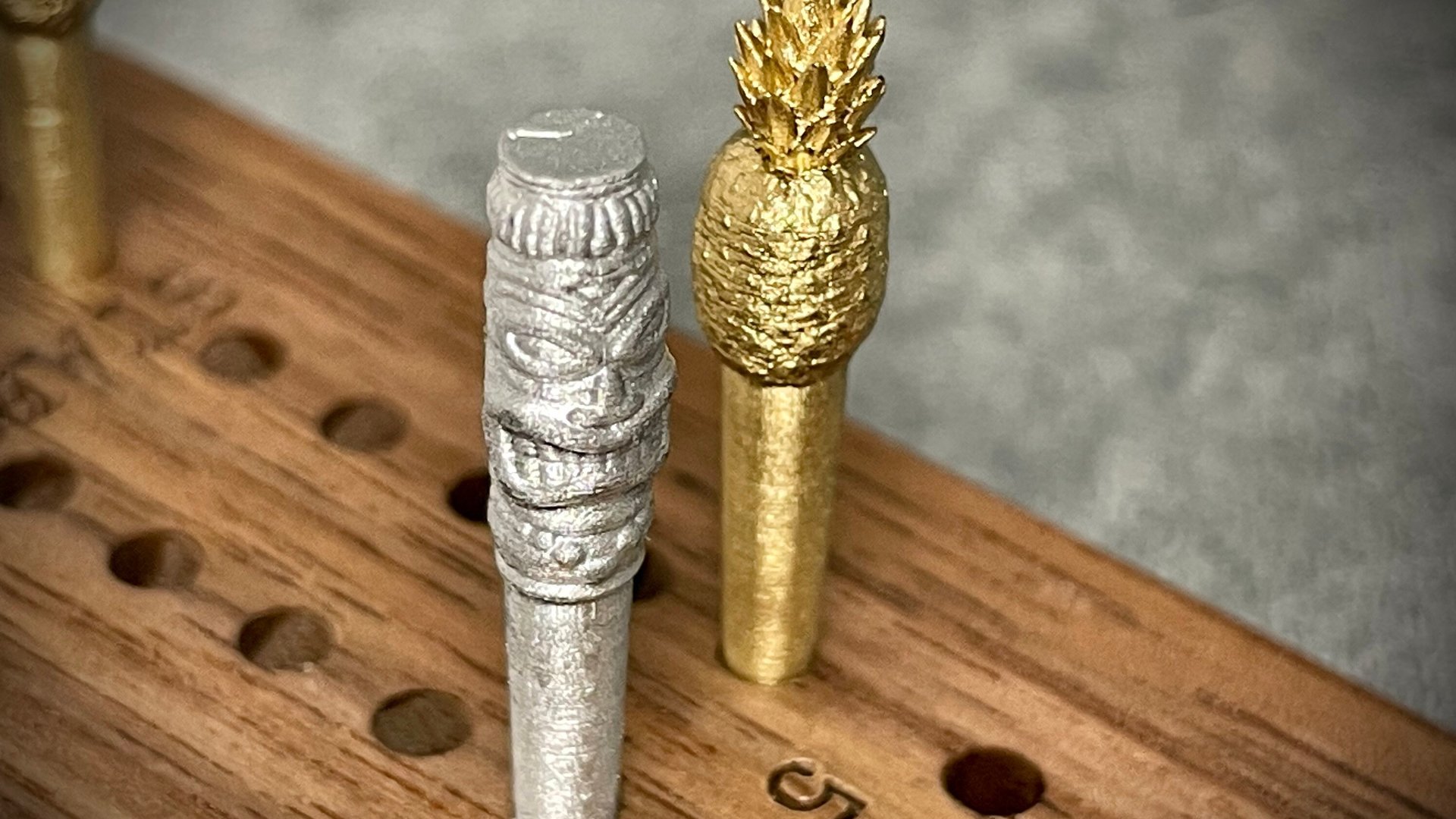 Palm Tree Folding Travel Cribbage Board
